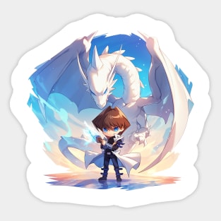 kaiba and dragon Sticker